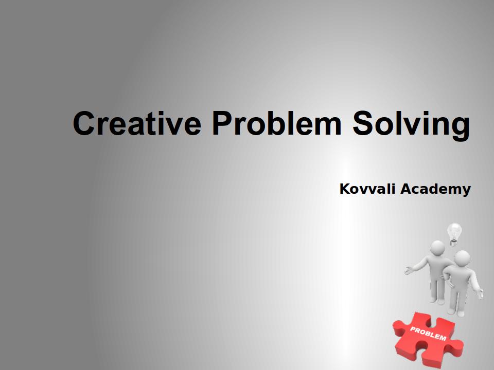 Creative Problem Solving