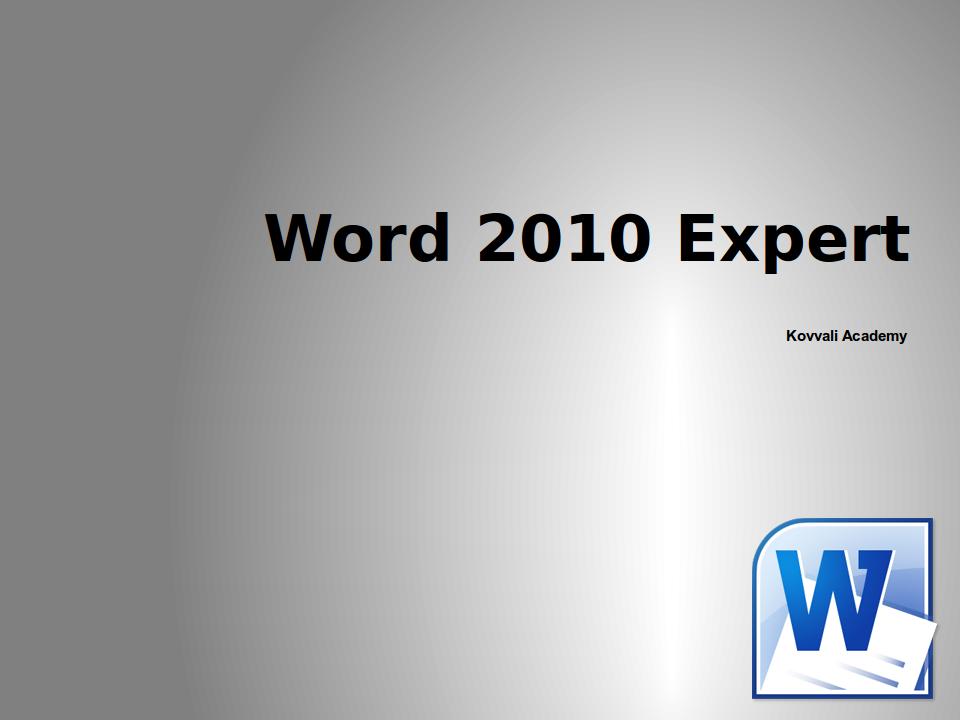 Word 2010 Expert